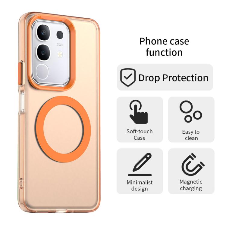 For vivo Y29 4G Candy Magsafe PC Hybrid TPU Phone Case