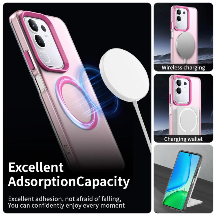 For vivo Y29 4G Candy Magsafe PC Hybrid TPU Phone Case