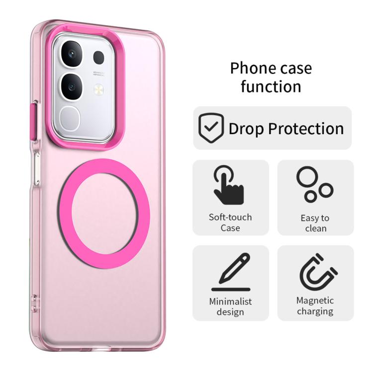 For vivo Y29 4G Candy Magsafe PC Hybrid TPU Phone Case