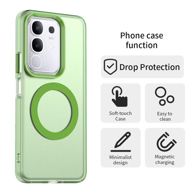 For vivo Y29 4G Candy Magsafe PC Hybrid TPU Phone Case