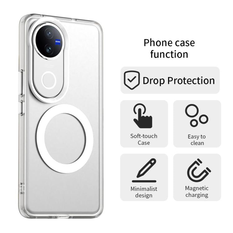 For vivo V50 Candy Magsafe PC Hybrid TPU Phone Case