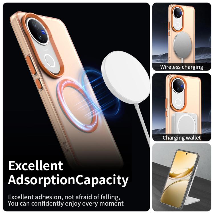 For vivo V50 Candy Magsafe PC Hybrid TPU Phone Case