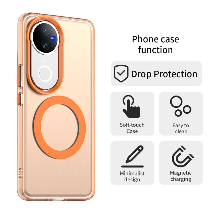 For vivo V50 Candy Magsafe PC Hybrid TPU Phone Case