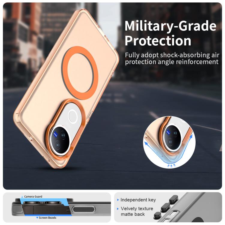 For vivo V50 Candy Magsafe PC Hybrid TPU Phone Case
