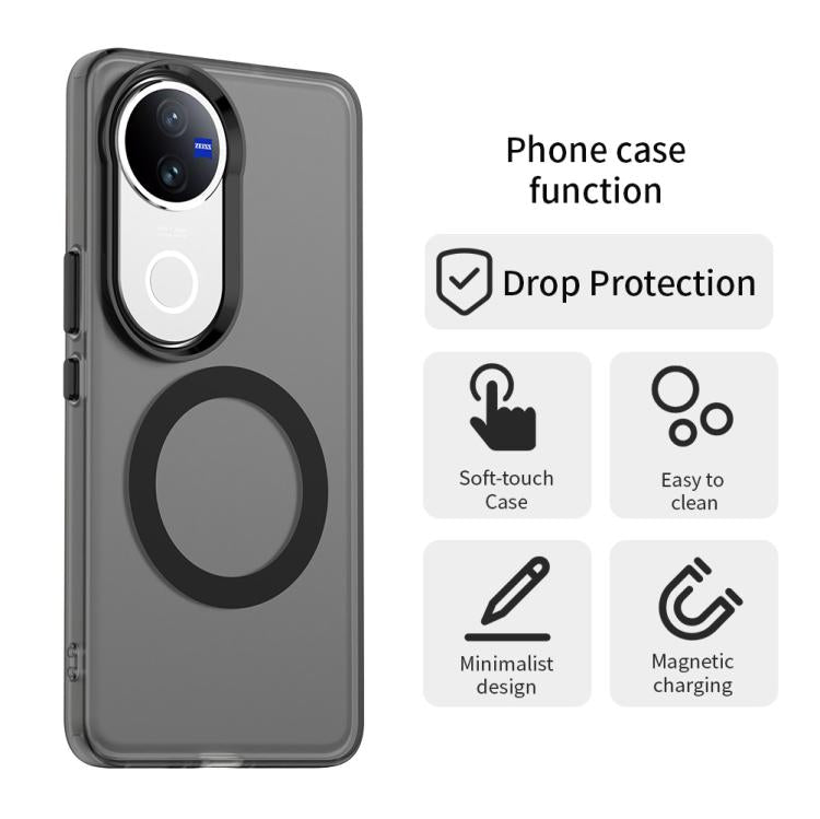 For vivo V50 Candy Magsafe PC Hybrid TPU Phone Case