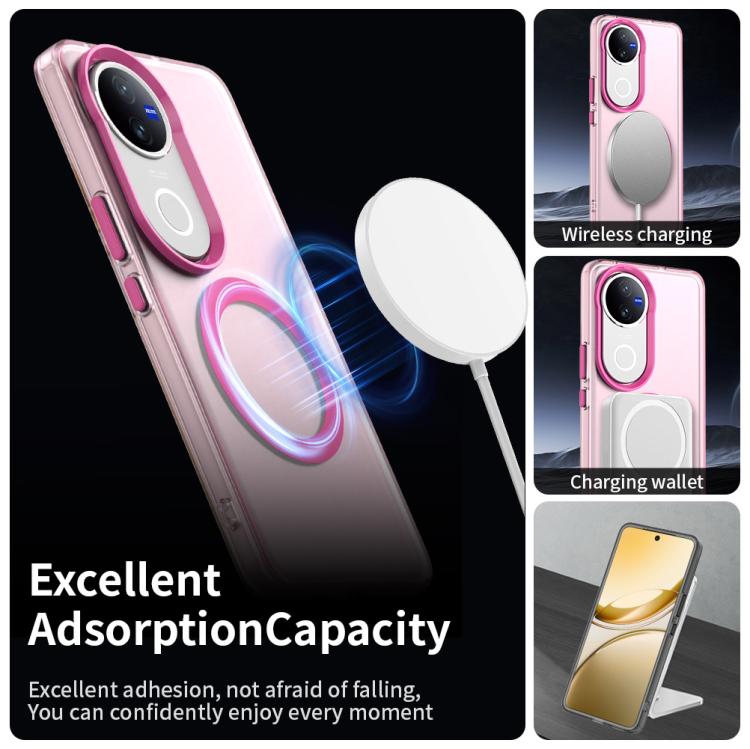 For vivo V50 Candy Magsafe PC Hybrid TPU Phone Case