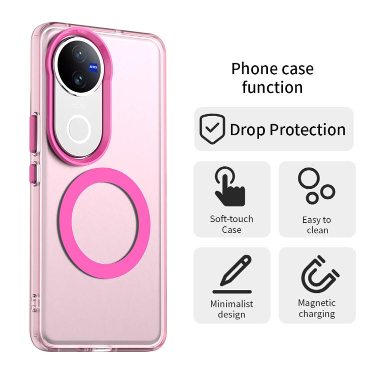 For vivo V50 Candy Magsafe PC Hybrid TPU Phone Case