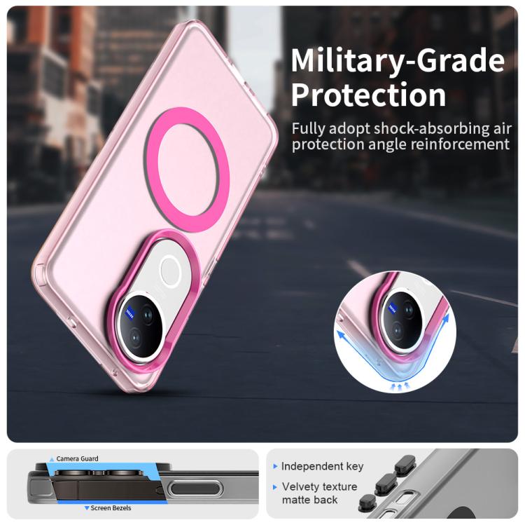 For vivo V50 Candy Magsafe PC Hybrid TPU Phone Case