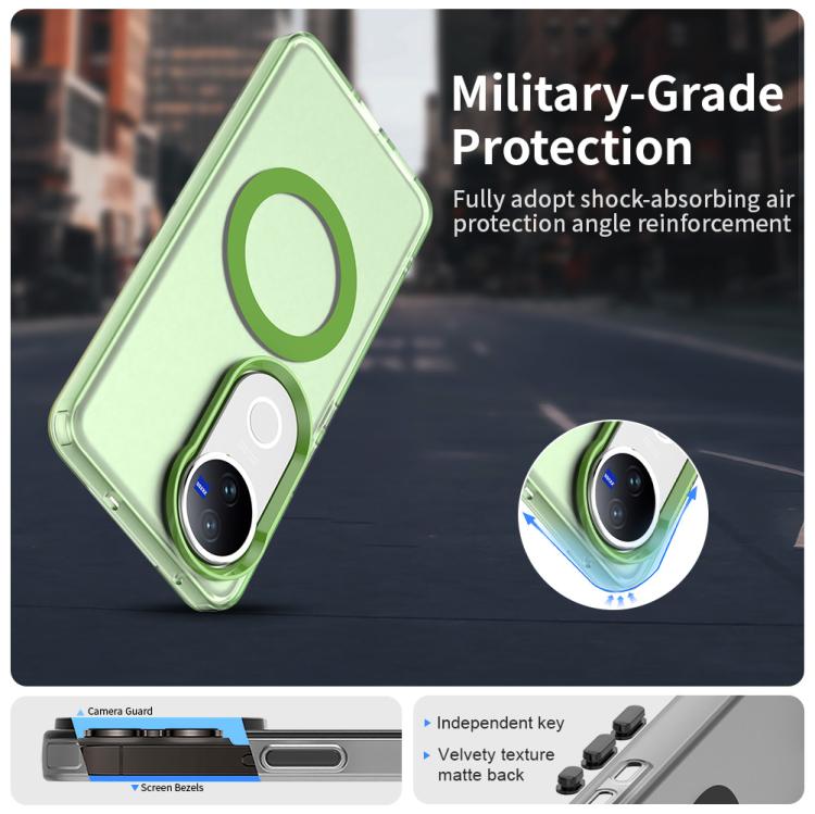 For vivo V50 Candy Magsafe PC Hybrid TPU Phone Case