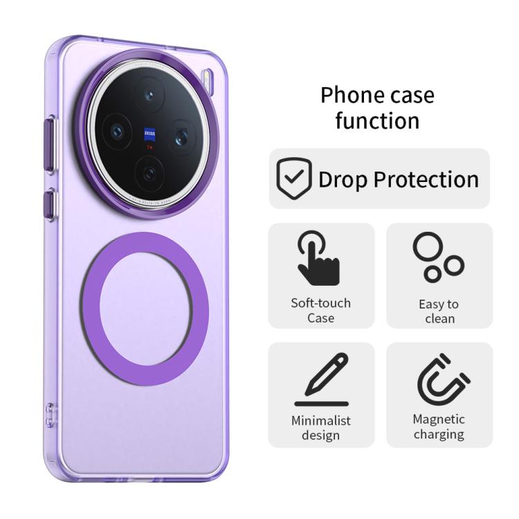 For vivo X200s Candy Magsafe PC Hybrid TPU Phone Case