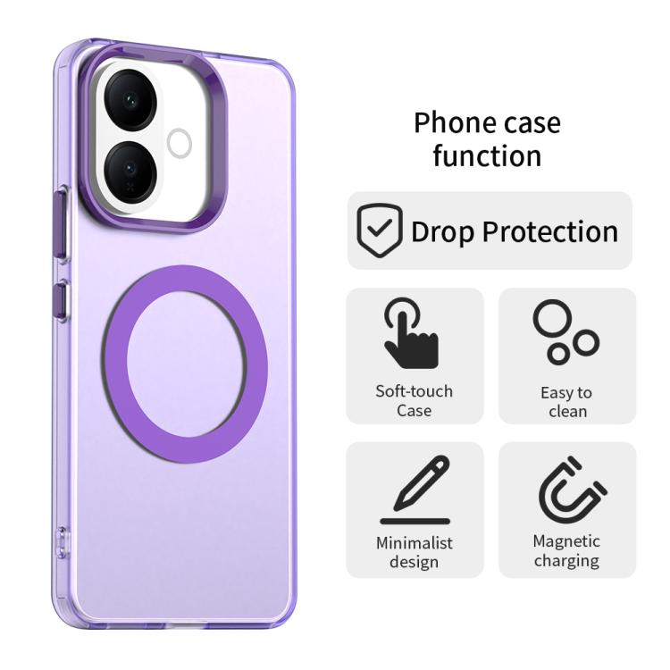 For vivo V60 Lite 5G / 4G Candy Magsafe PC Hybrid TPU Phone Case