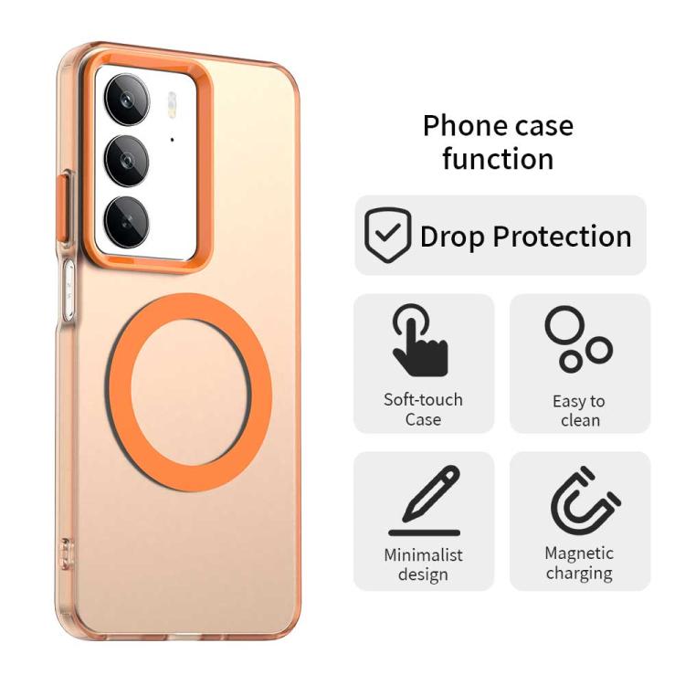 For Realme C75 Candy Magsafe PC Hybrid TPU Phone Case
