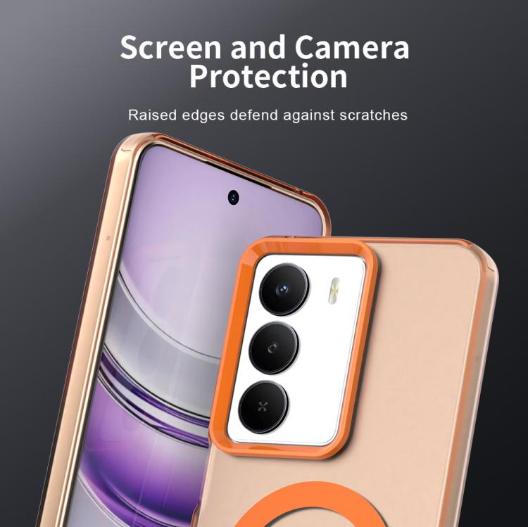 For Realme V70 Candy Magsafe PC Hybrid TPU Phone Case