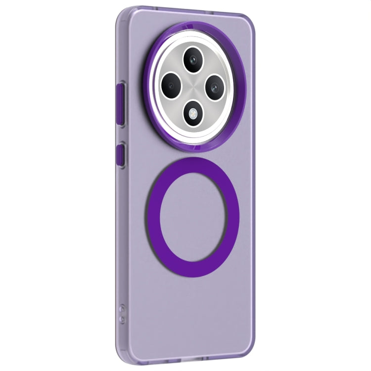 For OPPO Reno12 F 5G Candy Magsafe PC Hybrid TPU Phone Case