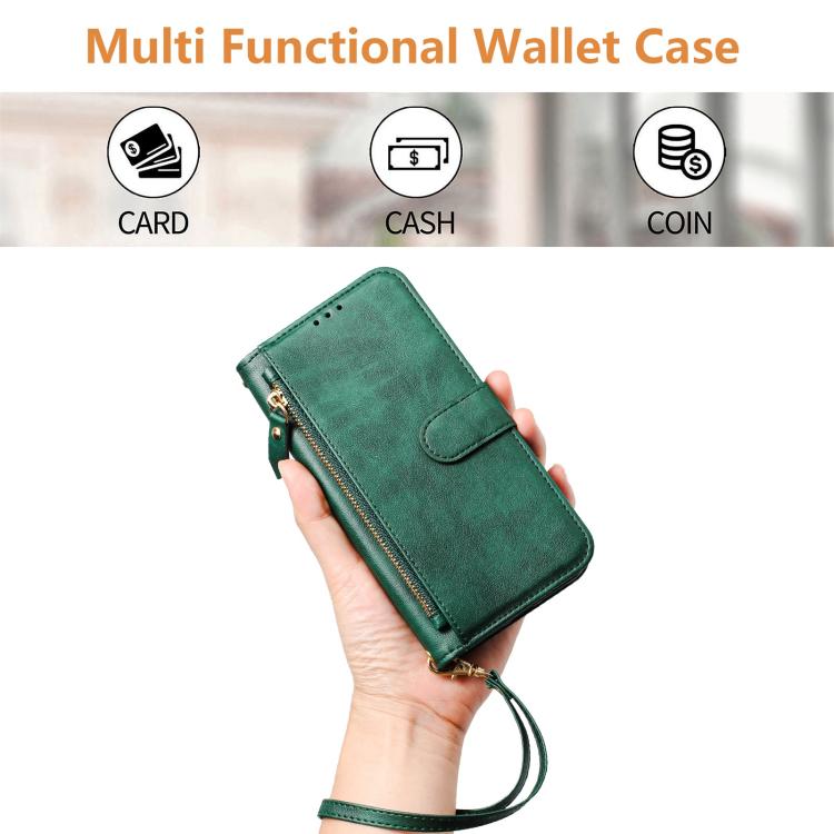 For Realme P4 Multi-Card Slots Zipper Wallet Leather Phone Case