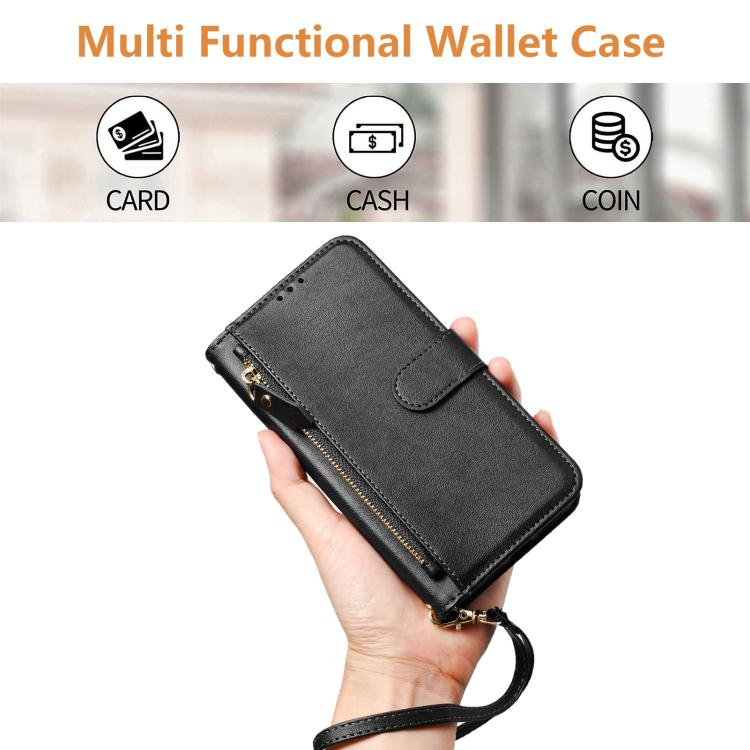 For Realme P4 Pro 5G Multi-Card Slots Zipper Wallet Leather Phone Case
