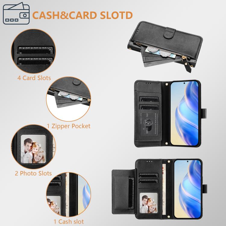 Xiaomi Civi 5 Pro Multi-Card Slots Zipper Wallet Leather Phone Case