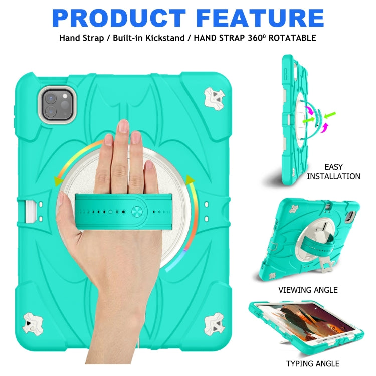 For iPad Pro 11 2022 / Air 10.9 2022 Bat Hand Grip Turntable Stand Tablet Case
