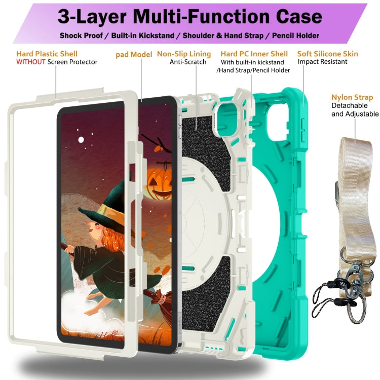 For iPad Pro 11 2022 / Air 10.9 2022 Bat Hand Grip Turntable Stand Tablet Case