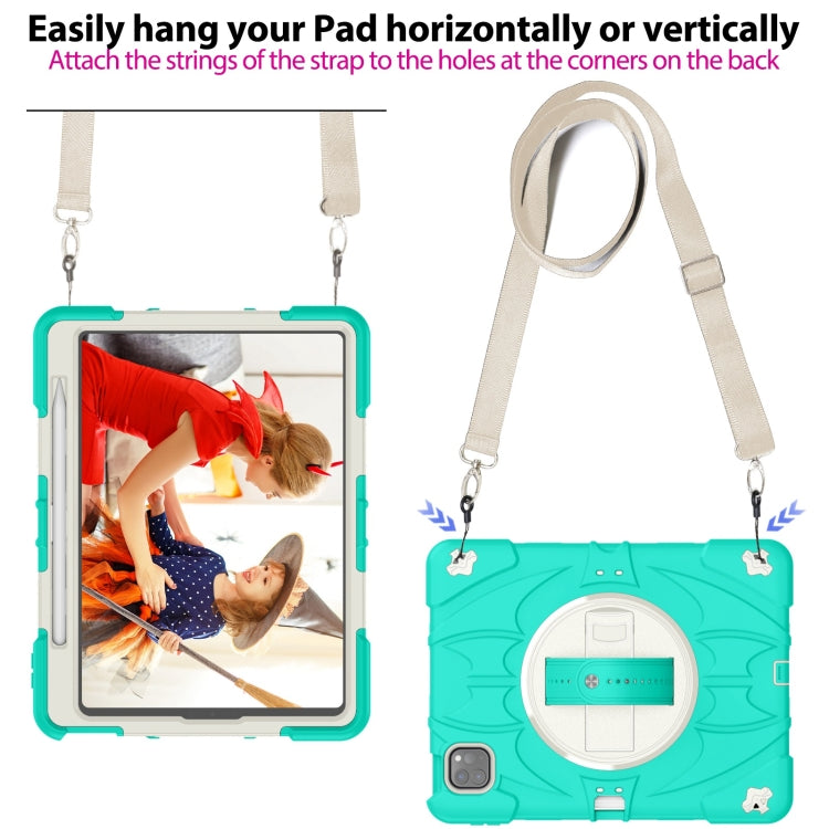 For iPad Pro 11 2022 / Air 10.9 2022 Bat Hand Grip Turntable Stand Tablet Case