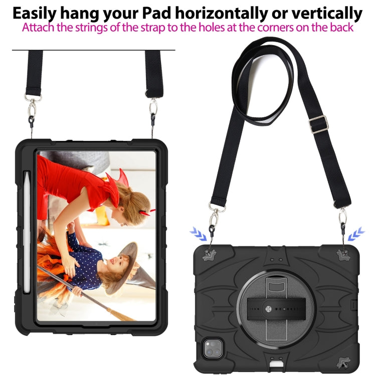 For iPad Pro 11 2022 / Air 10.9 2022 Bat Hand Grip Turntable Stand Tablet Case