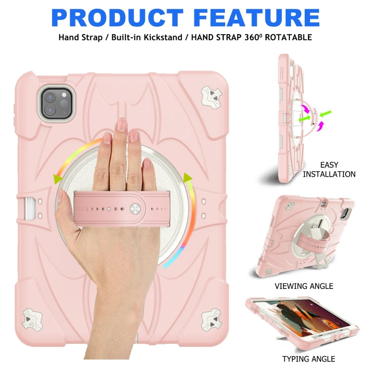 For iPad Pro 11 2022 / Air 10.9 2022 Bat Hand Grip Turntable Stand Tablet Case