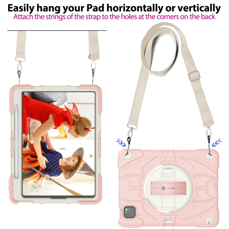 For iPad Pro 11 2022 / Air 10.9 2022 Bat Hand Grip Turntable Stand Tablet Case