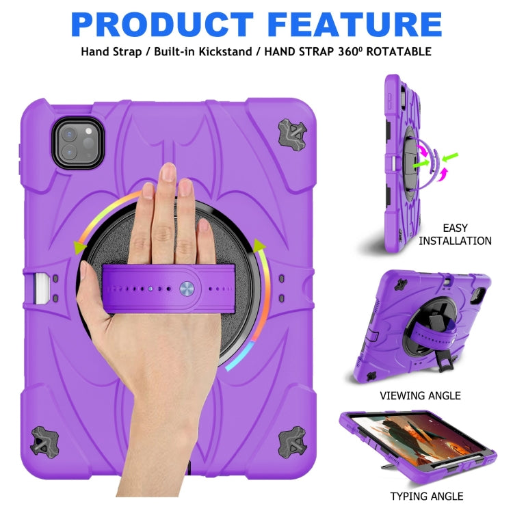 For iPad Pro 11 2022 / Air 10.9 2022 Bat Hand Grip Turntable Stand Tablet Case