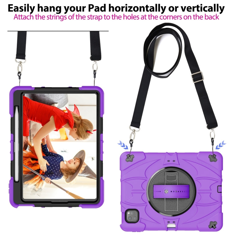 For iPad Pro 11 2022 / Air 10.9 2022 Bat Hand Grip Turntable Stand Tablet Case