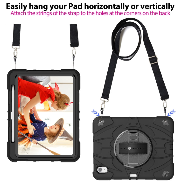 For iPad Air 11 2026 / 2025 / 2024 Bat Hand Grip Turntable Stand Tablet Case