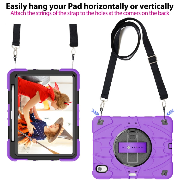 For iPad Air 11 2026 / 2025 / 2024 Bat Hand Grip Turntable Stand Tablet Case