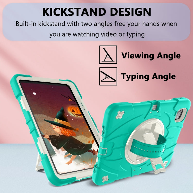 For iPad Pro 11 2025 / 2024 Bat Hand Grip Turntable Stand Tablet Case
