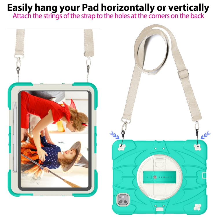 For iPad Pro 11 2025 / 2024 Bat Hand Grip Turntable Stand Tablet Case
