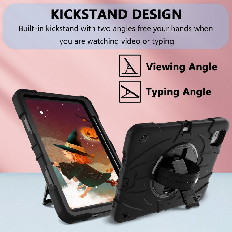 For iPad Pro 11 2025 / 2024 Bat Hand Grip Turntable Stand Tablet Case