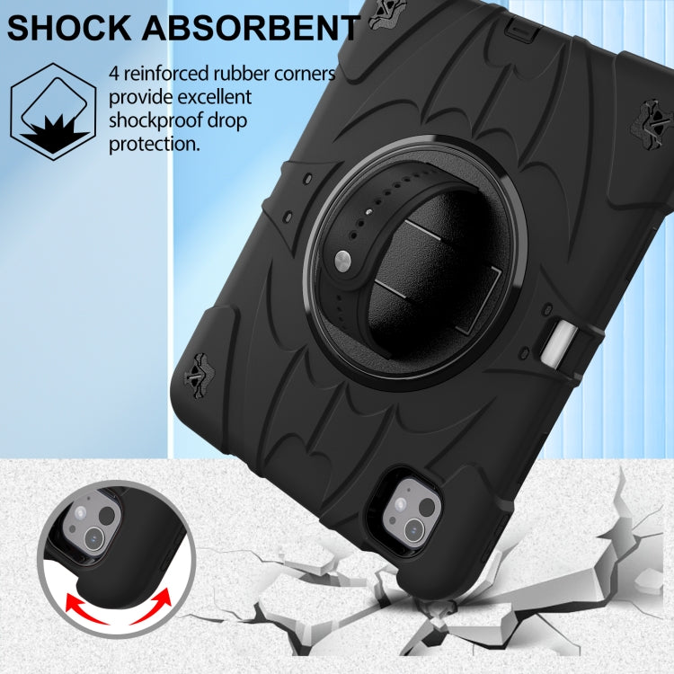 For iPad Pro 11 2025 / 2024 Bat Hand Grip Turntable Stand Tablet Case