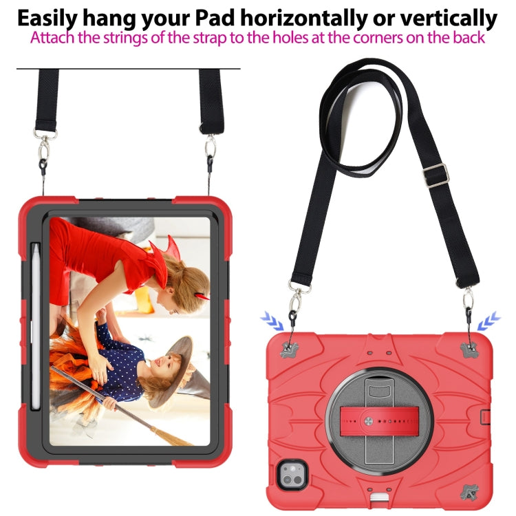 For iPad Pro 11 2025 / 2024 Bat Hand Grip Turntable Stand Tablet Case