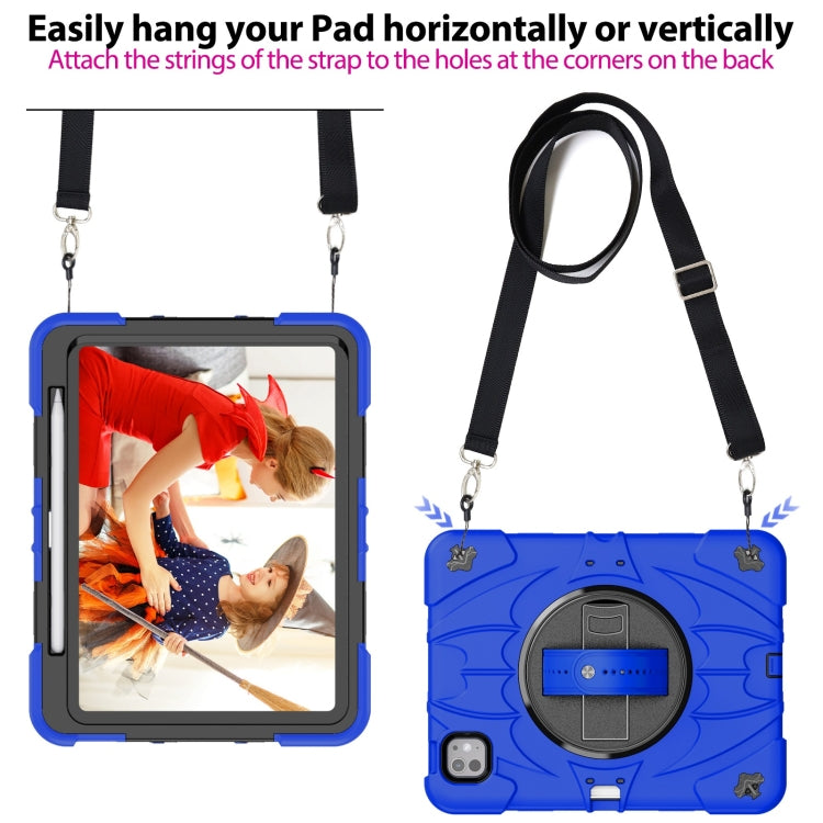 For iPad Pro 11 2025 / 2024 Bat Hand Grip Turntable Stand Tablet Case