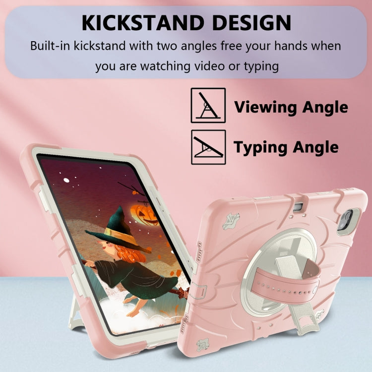 For iPad Pro 11 2025 / 2024 Bat Hand Grip Turntable Stand Tablet Case