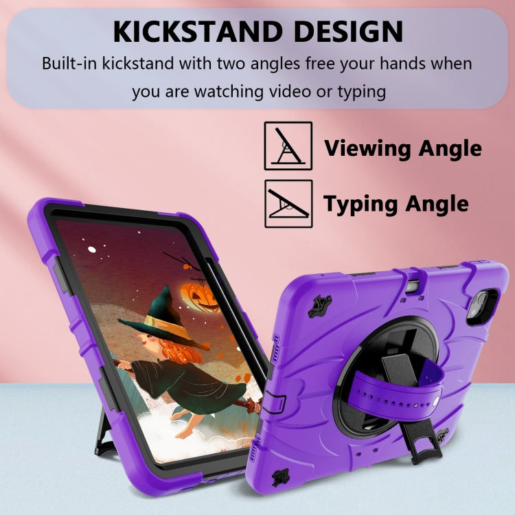 For iPad Pro 11 2025 / 2024 Bat Hand Grip Turntable Stand Tablet Case
