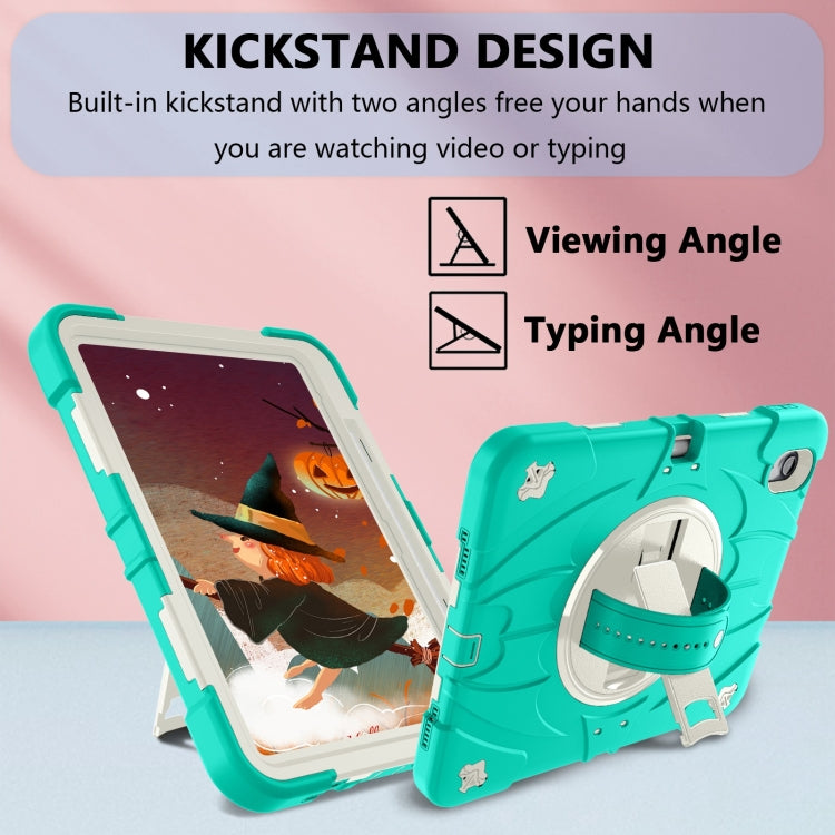 For iPad 2025 / 2022 Bat Hand Grip Turntable Stand Tablet Case