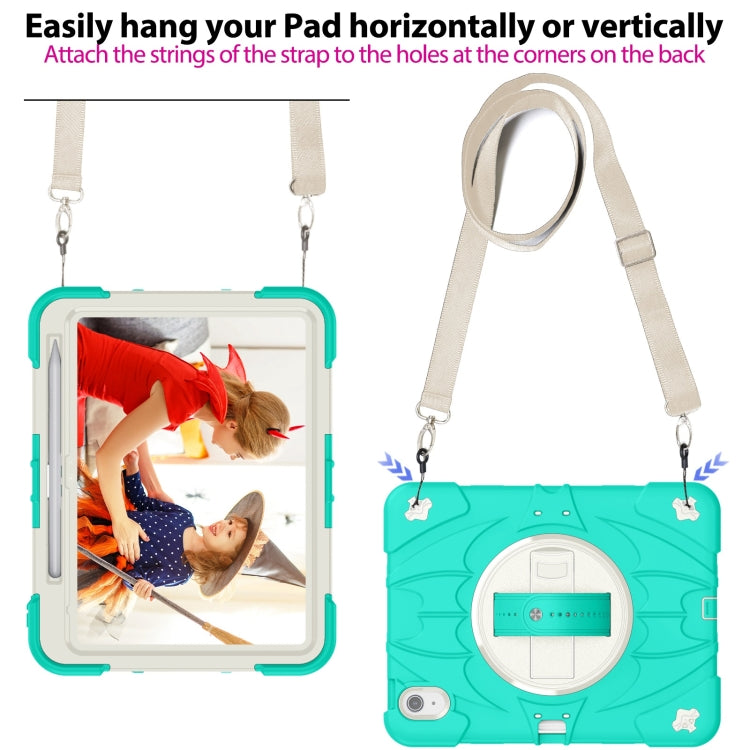 For iPad 2025 / 2022 Bat Hand Grip Turntable Stand Tablet Case