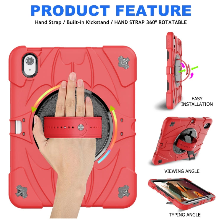 For iPad 2025 / 2022 Bat Hand Grip Turntable Stand Tablet Case
