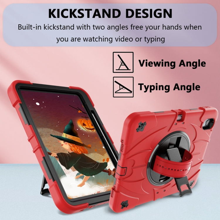 For iPad 2025 / 2022 Bat Hand Grip Turntable Stand Tablet Case