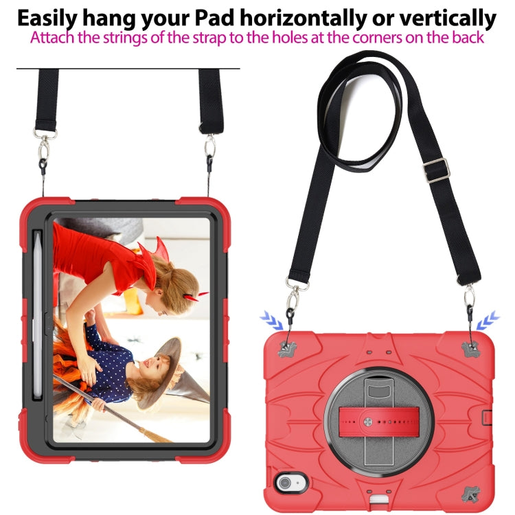 For iPad 2025 / 2022 Bat Hand Grip Turntable Stand Tablet Case