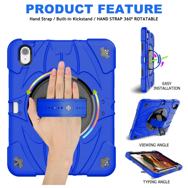 For iPad 2025 / 2022 Bat Hand Grip Turntable Stand Tablet Case