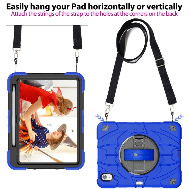 For iPad 2025 / 2022 Bat Hand Grip Turntable Stand Tablet Case
