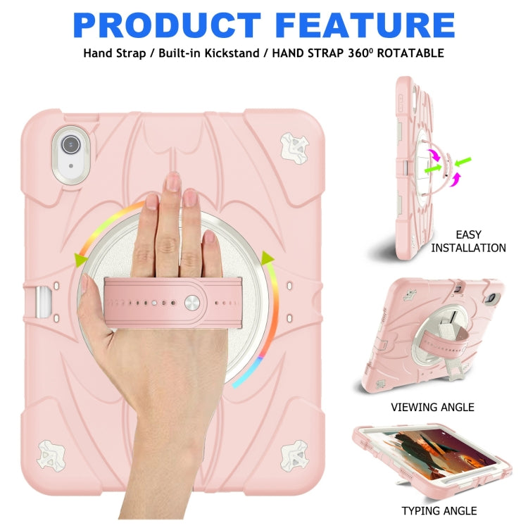 For iPad 2025 / 2022 Bat Hand Grip Turntable Stand Tablet Case