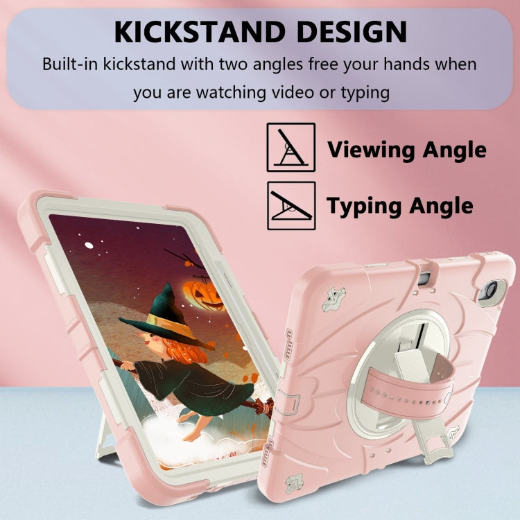 For iPad 2025 / 2022 Bat Hand Grip Turntable Stand Tablet Case