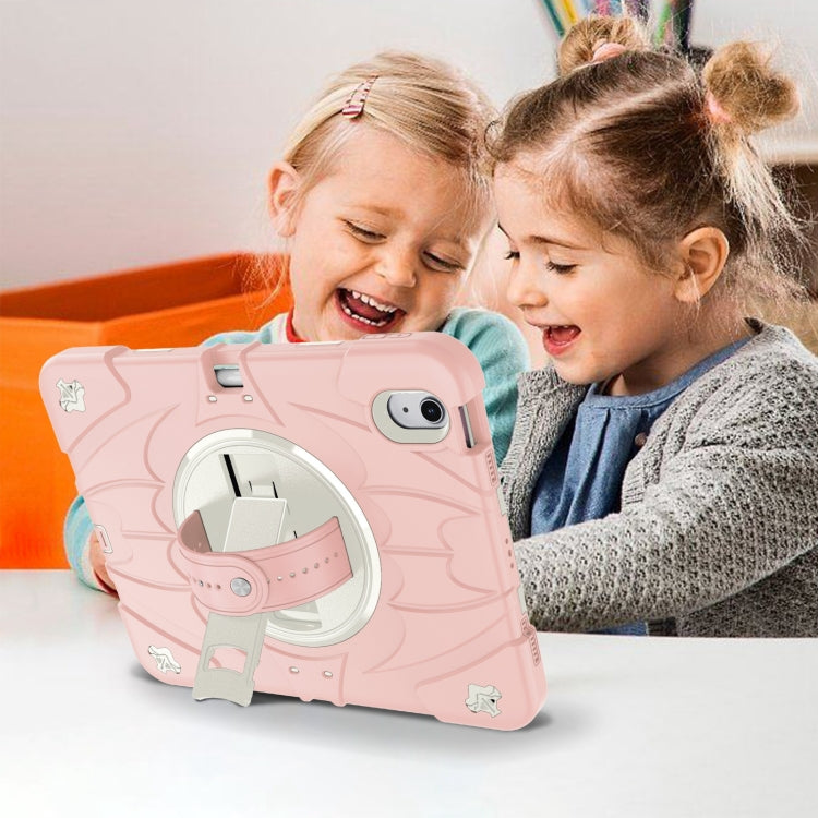 For iPad 2025 / 2022 Bat Hand Grip Turntable Stand Tablet Case