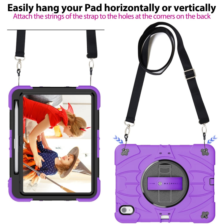 For iPad 2025 / 2022 Bat Hand Grip Turntable Stand Tablet Case